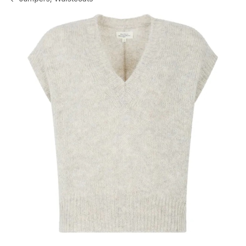 Hartford Mirve Wool Sleeveless Sweater | Ecru